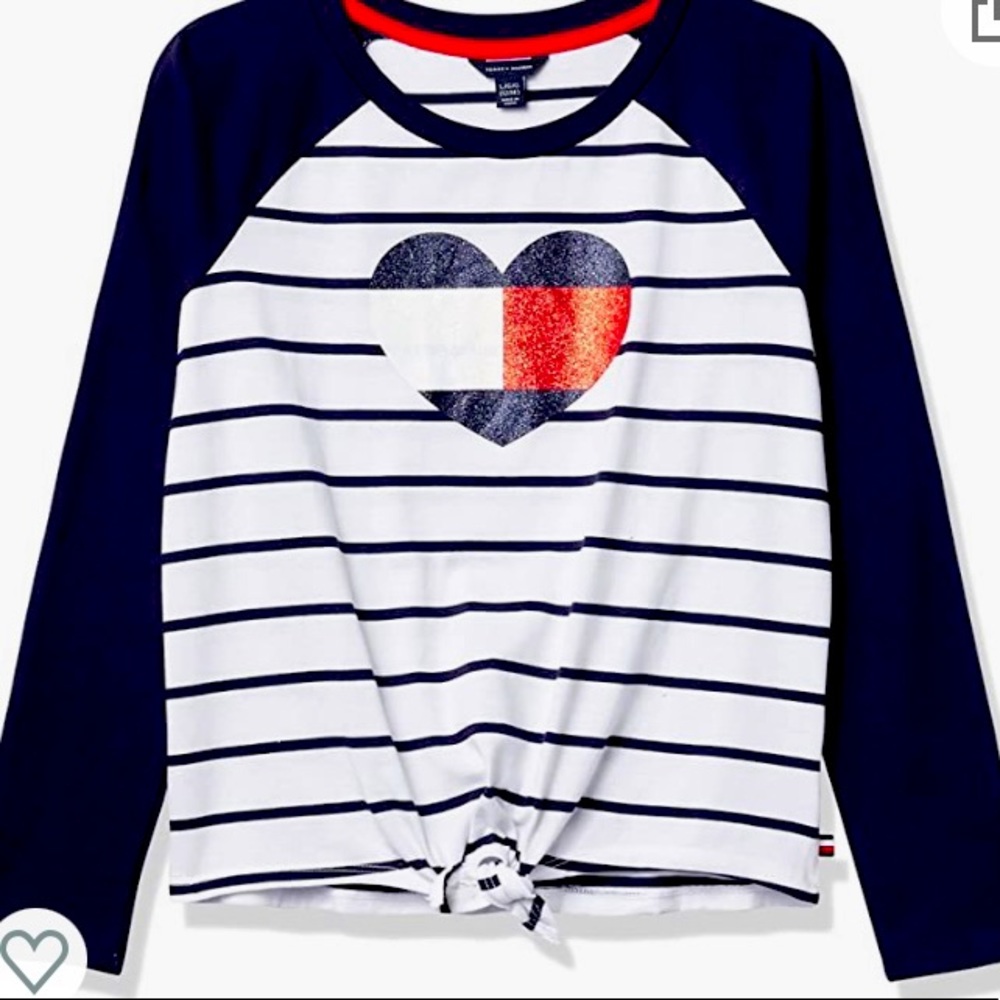 White and Navy Tommy Hilfiger Shirt 3T